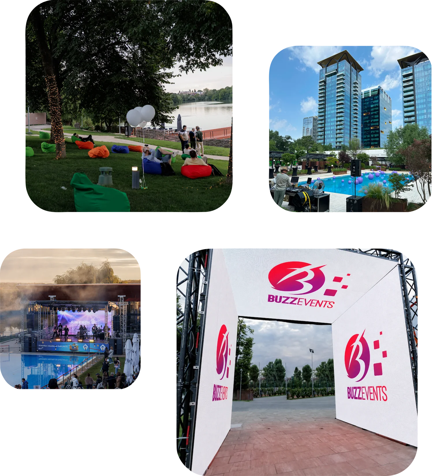 Echipa Buzz Events coordonând un eveniment corporate
